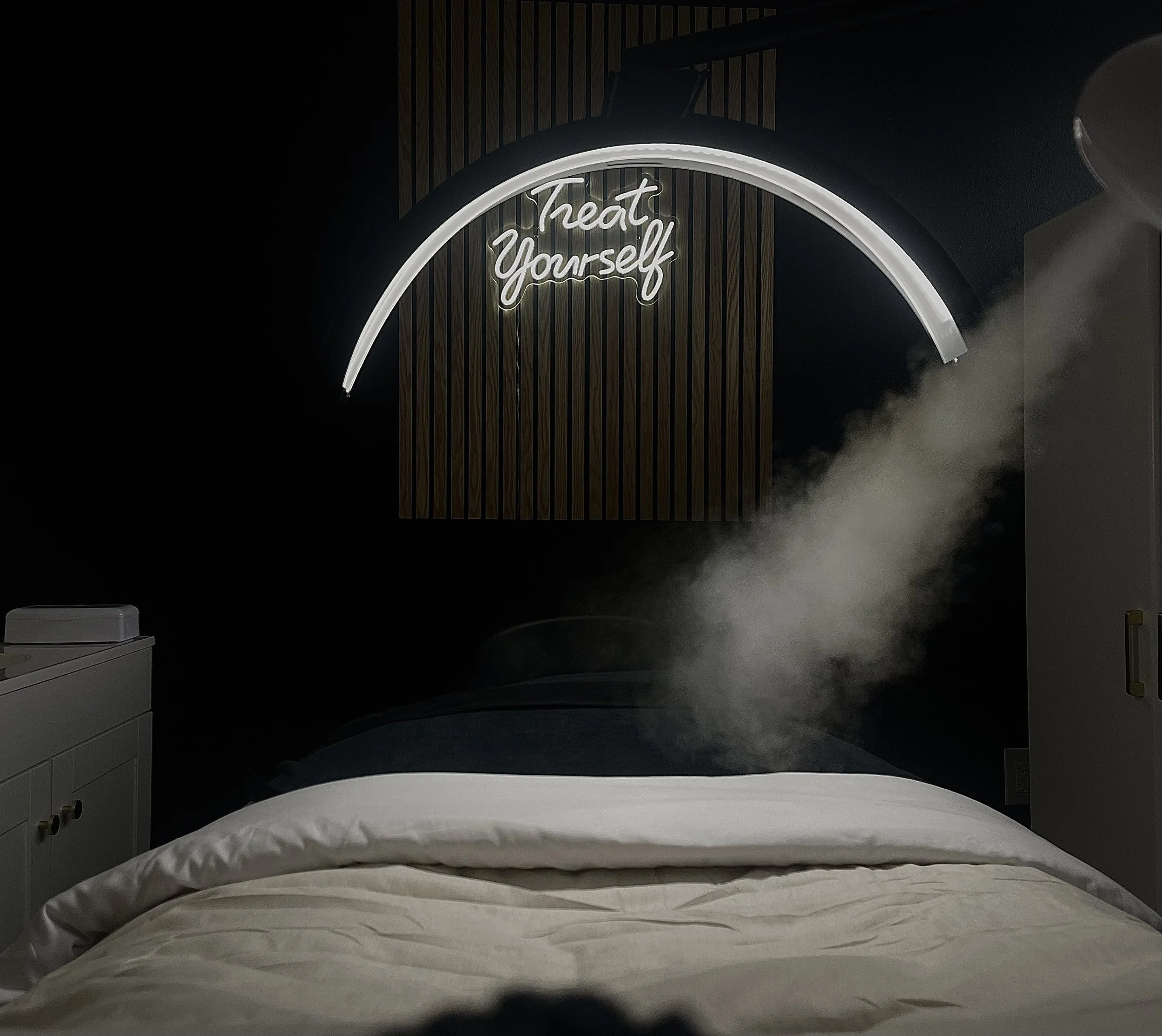 treat yourself sign, long island skincare studio