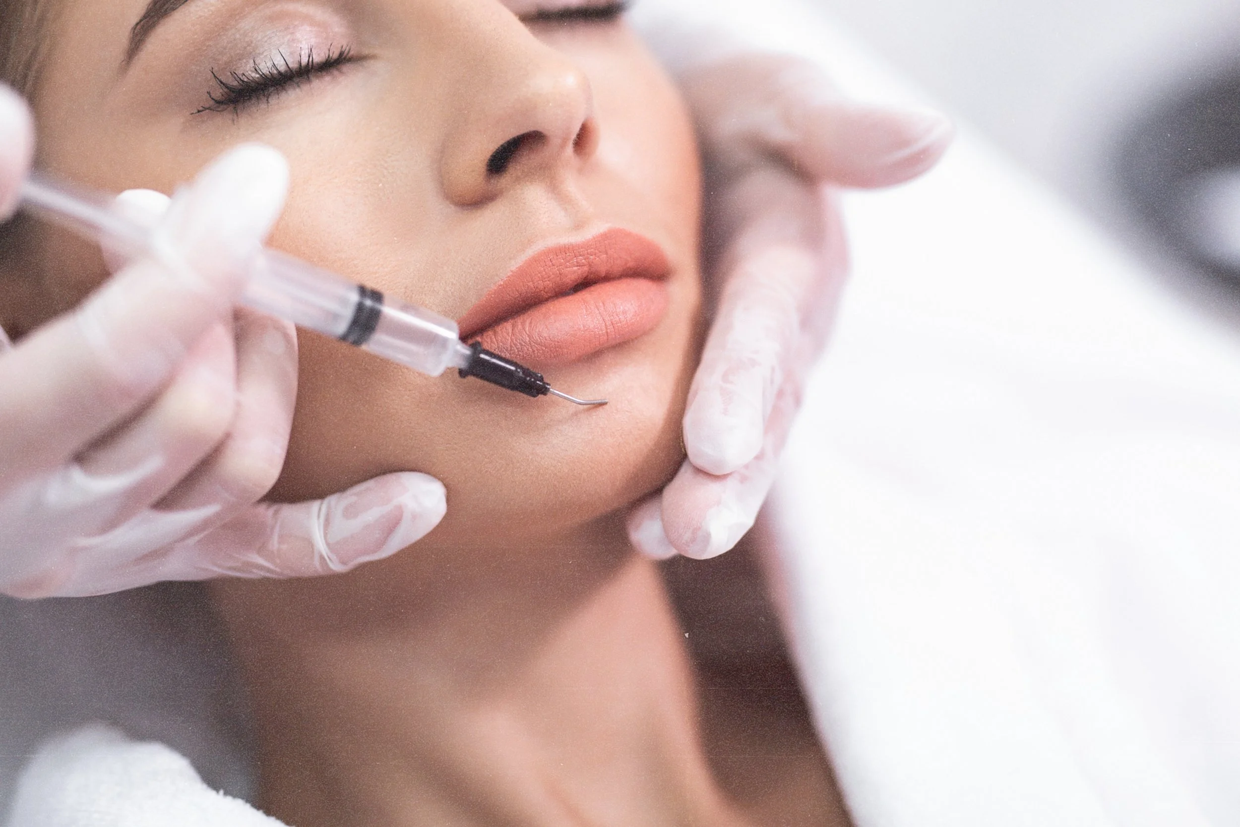 Non-surgical Botox chin dimple treatment at Birmingham aesthetics clinic.