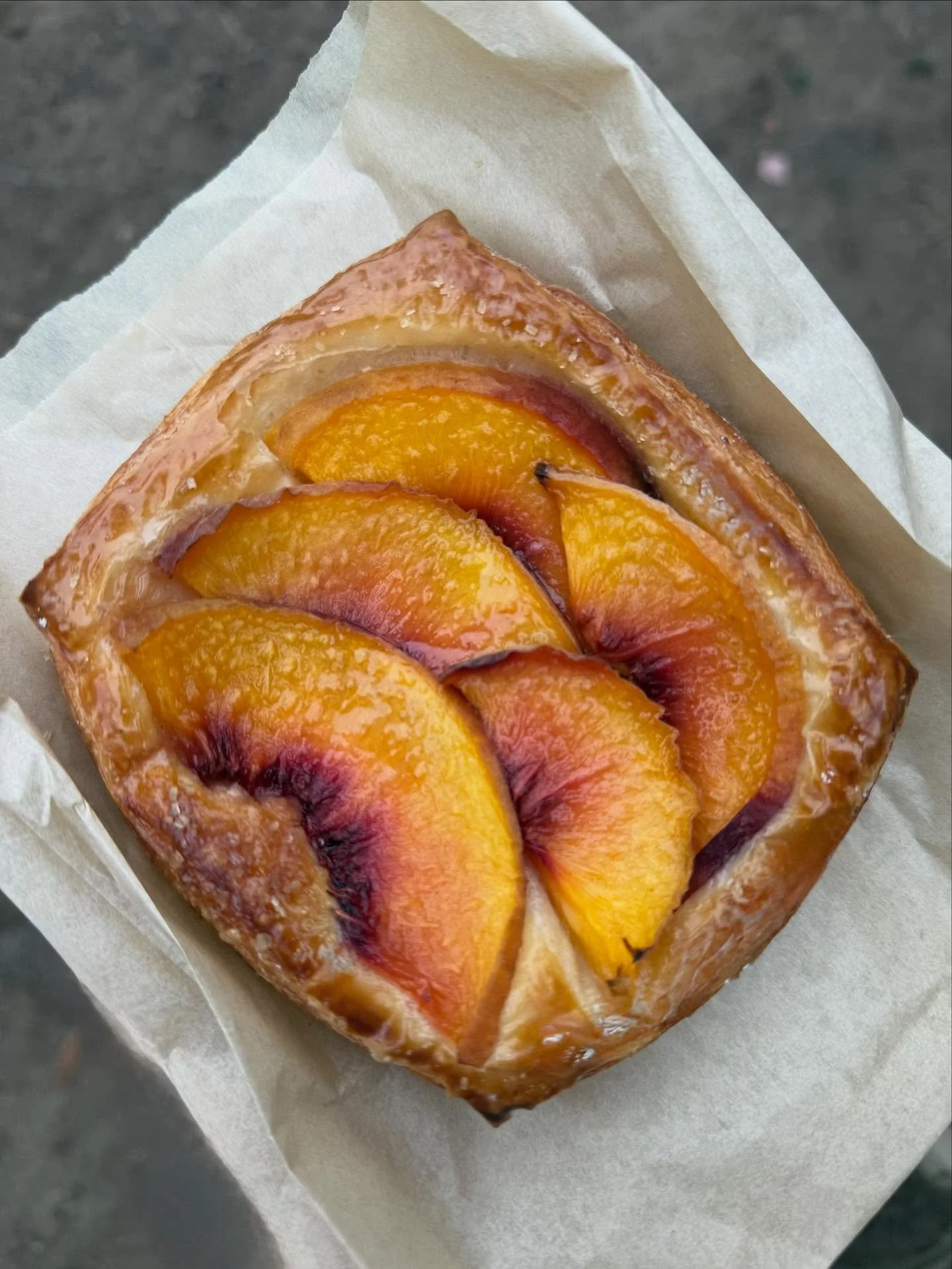 I hope this email finds you well. I&rsquo;m writing to introduce you to our Bourbon Peach Danish with Kashiwase Yellow peaches. Let&rsquo;s double click on that and circle back next week.

Warmly,
Portside