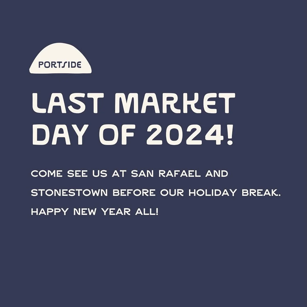 Thank you for another year of supporting our small business ❤️ this was a year of change and growth at Portside, and we&rsquo;re excited for what 2025 will bring. Come get a last stollen and stock up on bread today&mdash; we&rsquo;ll see you January 