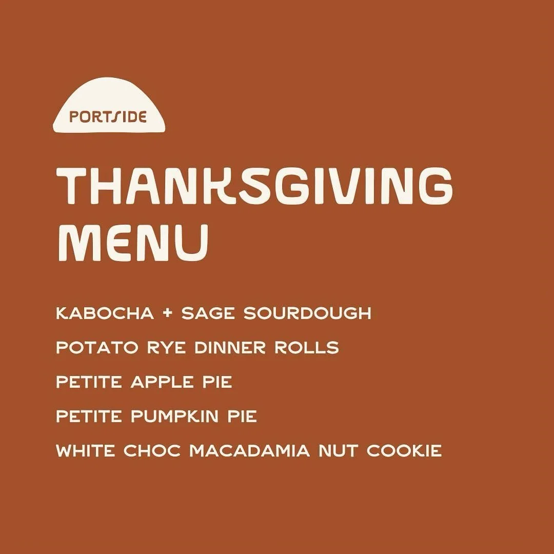 Thanksgiving menu will be ready for you this WEDNESDAY at the Marin Farmers Market! (And a reminder that the market is Wednesday this week, not Thursday). Come grab a cute little pie or a comfy loaf to bring with you to wherever you&rsquo;re off to! 