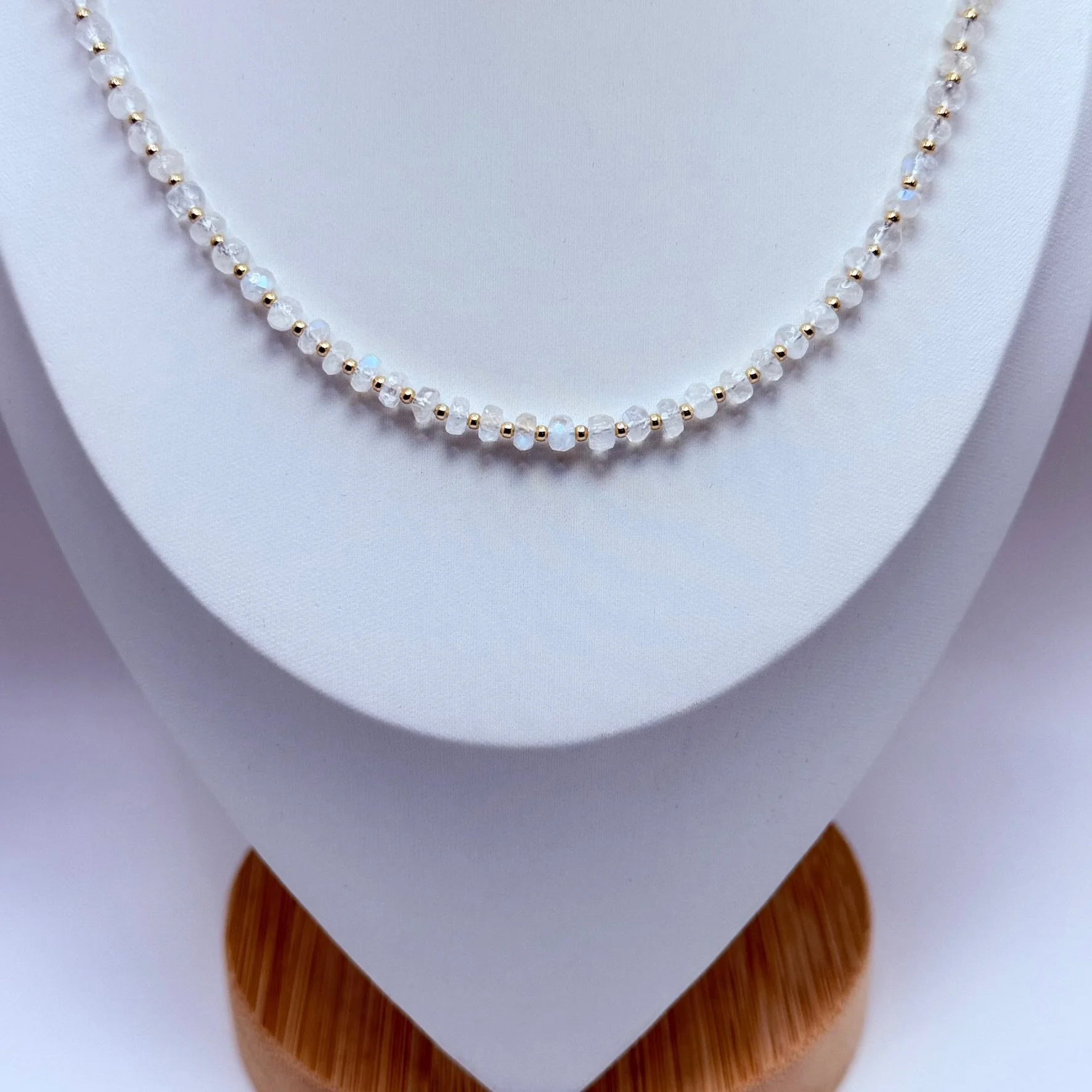 Moonstone and Gold Intuition Necklace