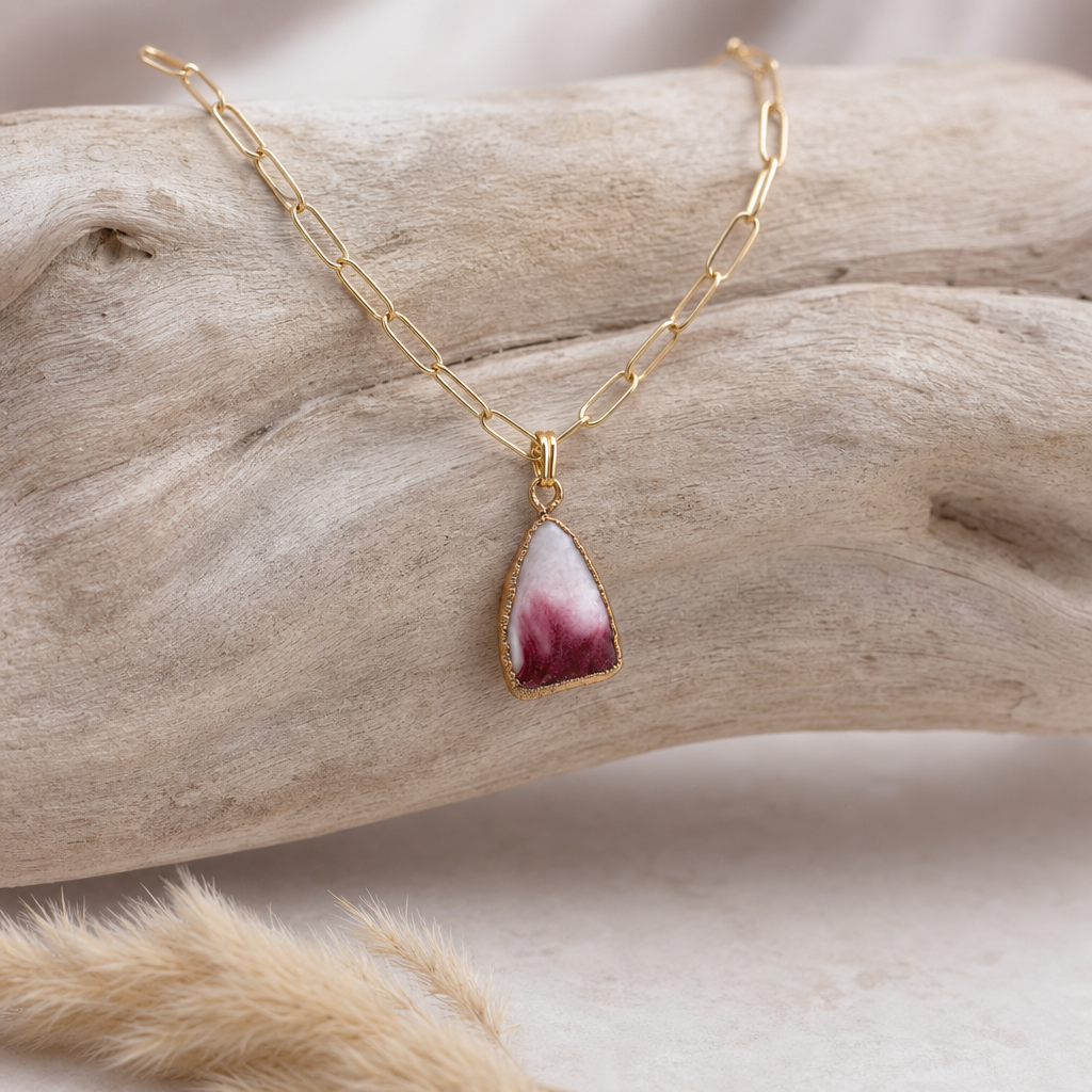 Flame Jasper Vitality Pendant Necklace
