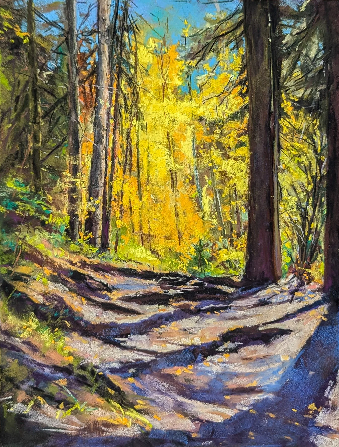 Plein air landscape painting by Julia Robinson