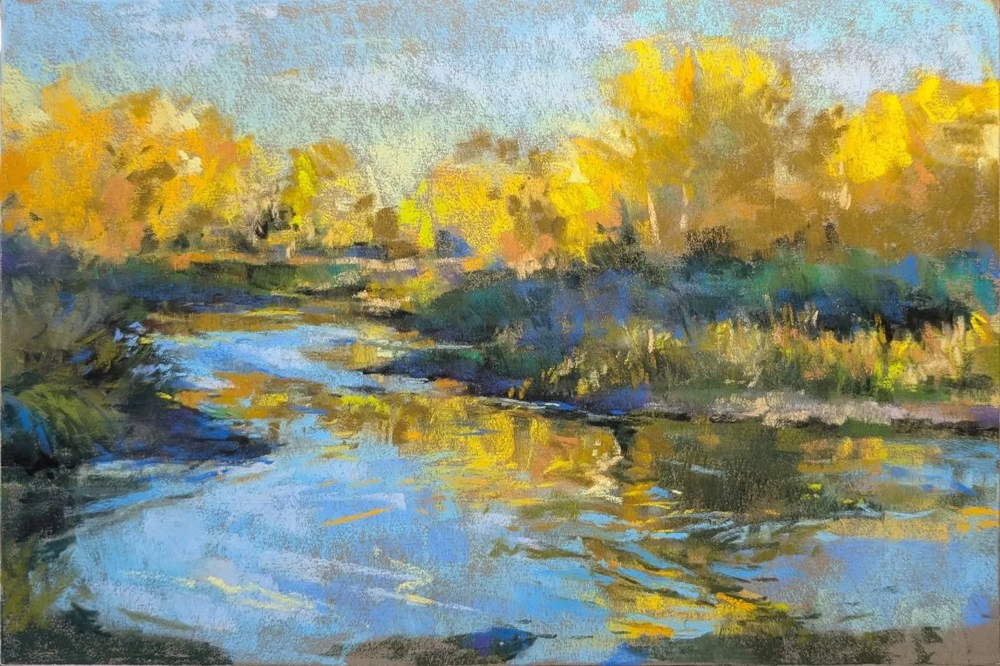 It's impressive how much the act of painting ingrains a memory. All I have to do is look at this piece and I can feel that day again, though it probably helps that it's 60 degrees and sunny in Colorado today.
My task lately has been cataloging my pai