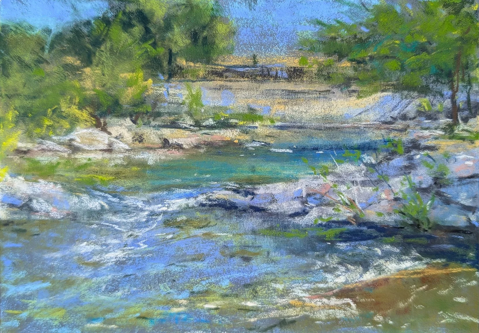 Reno Riverwalk | 5x7 Pastel | Reno, Nevada | 2025