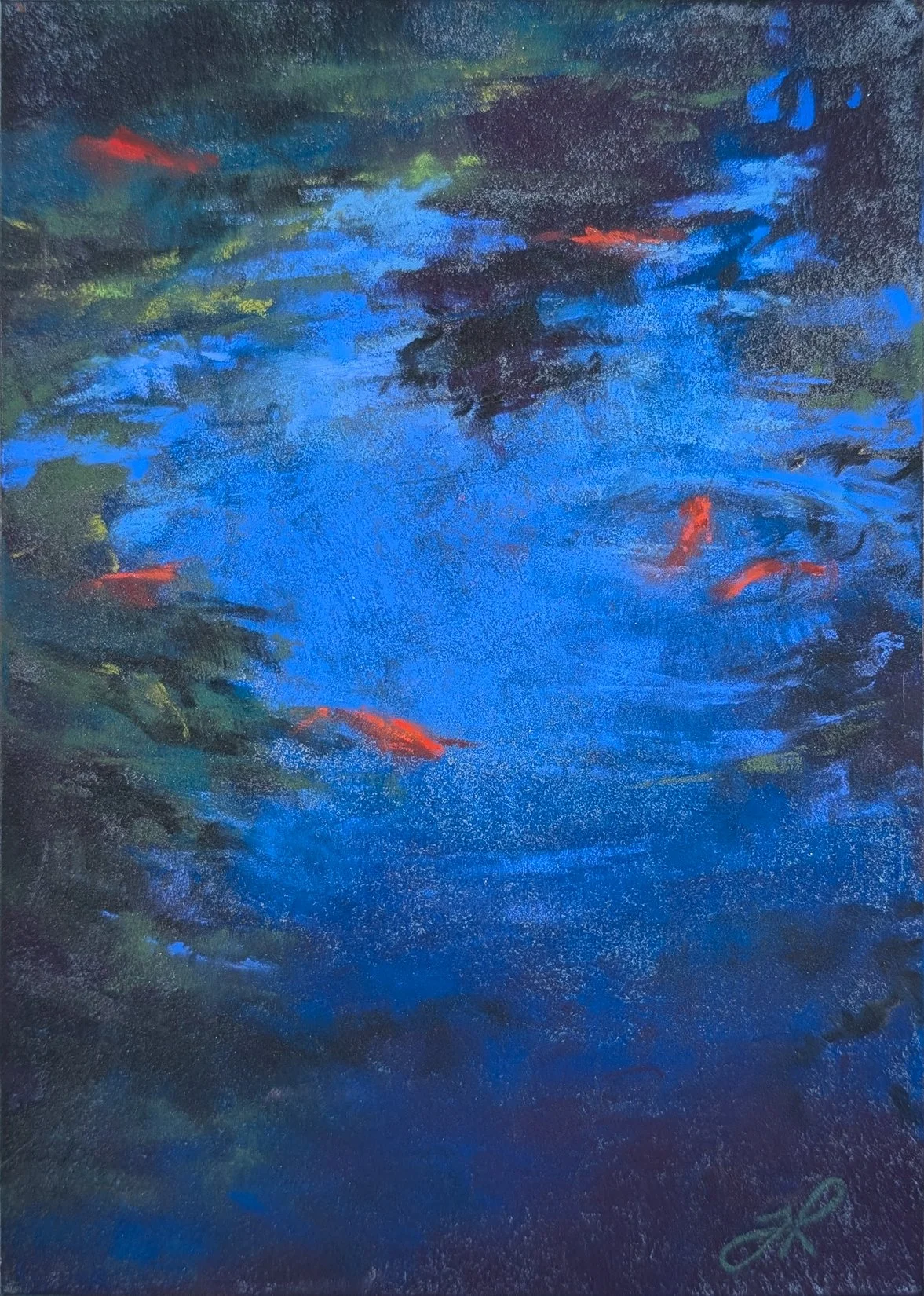 At the Surface  | 5x7 Pastel |  Denver Botanical Gardens  | 2026