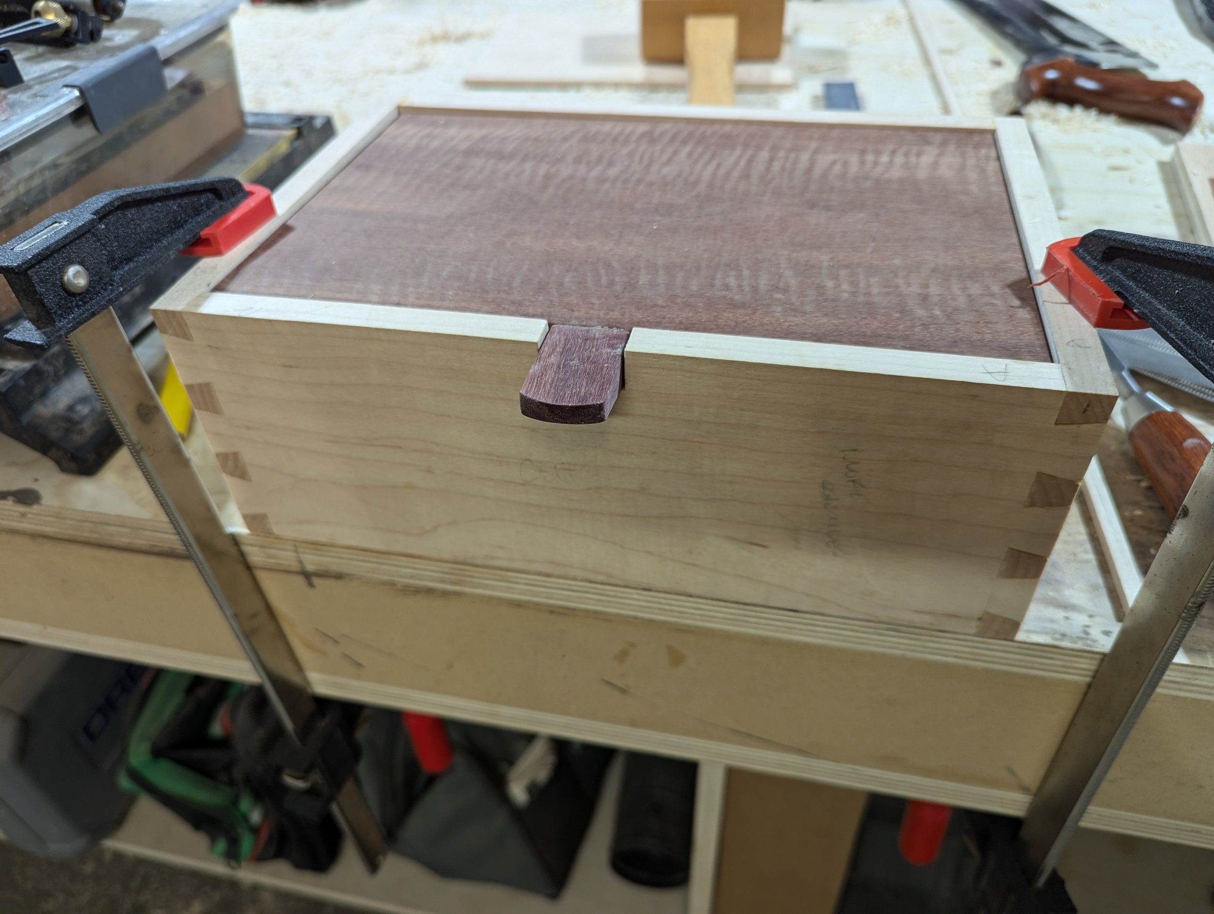 Maple/Purple Heart Dovetail Box