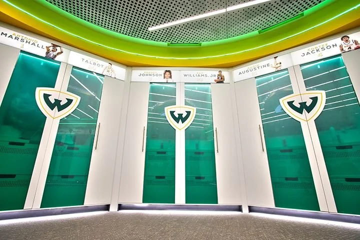 Wayne State University Men's Basketball Lockers