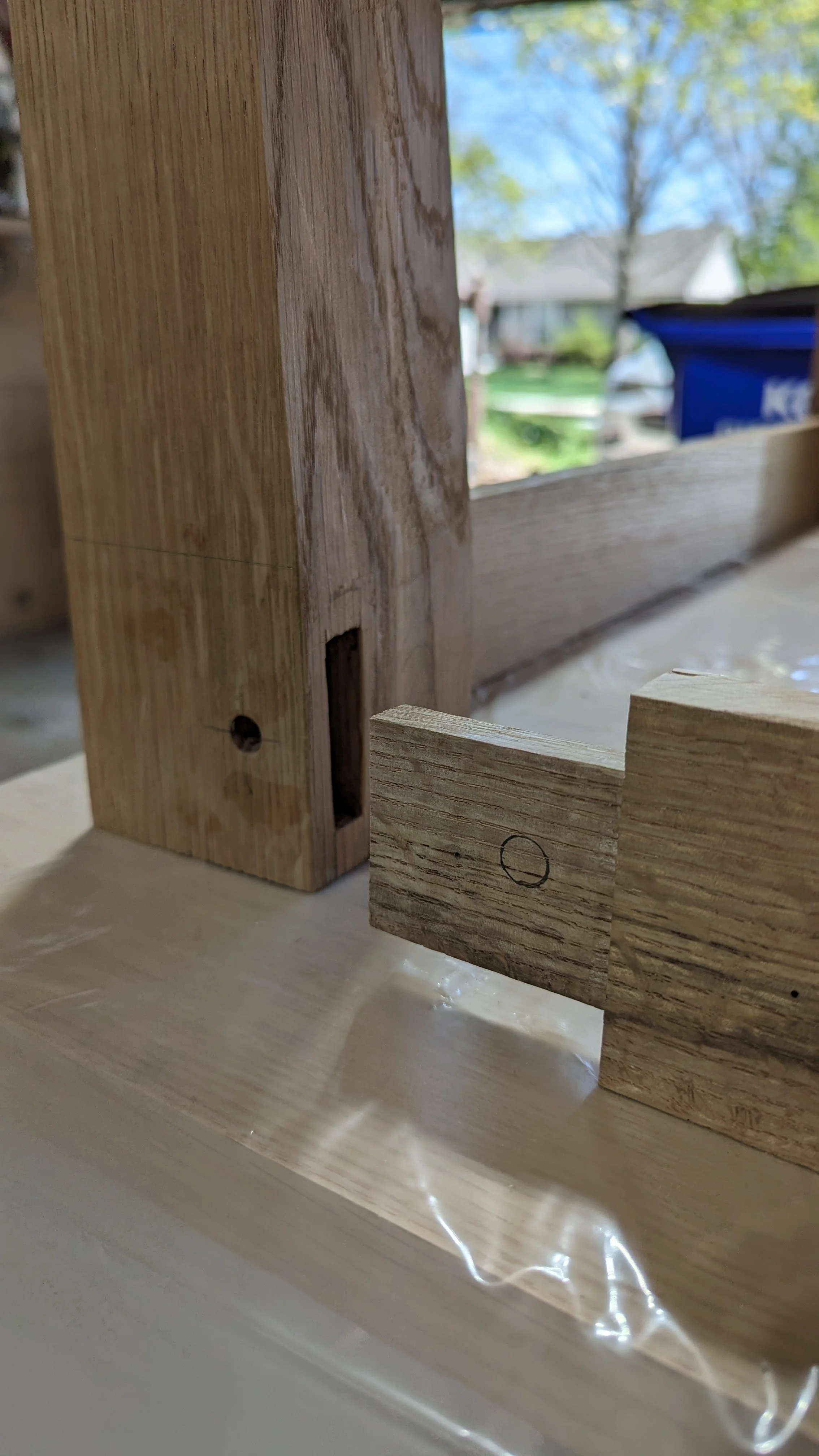 White Oak Shaker Style Kitchen Table