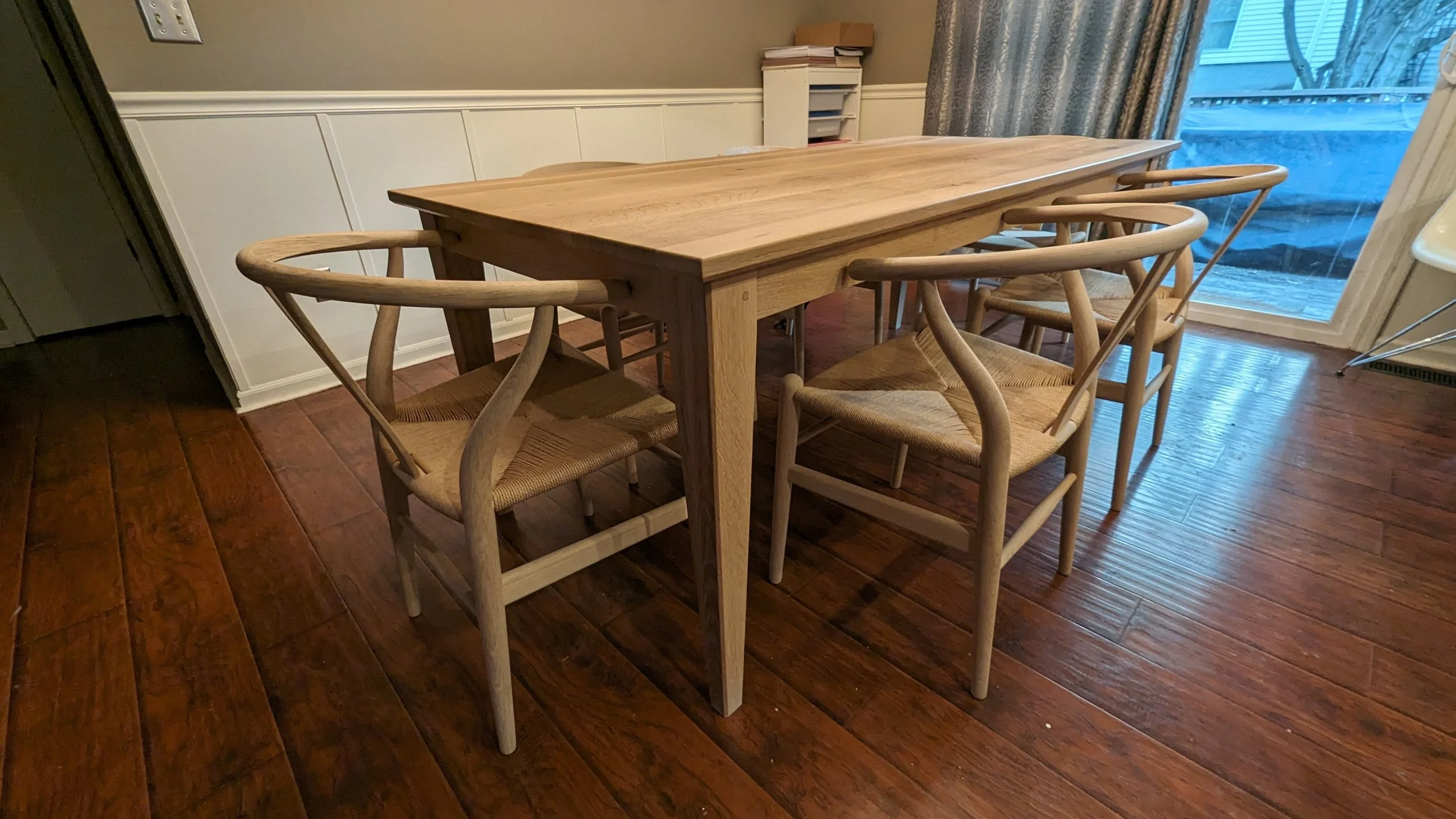 White Oak Shaker Style Kitchen Table