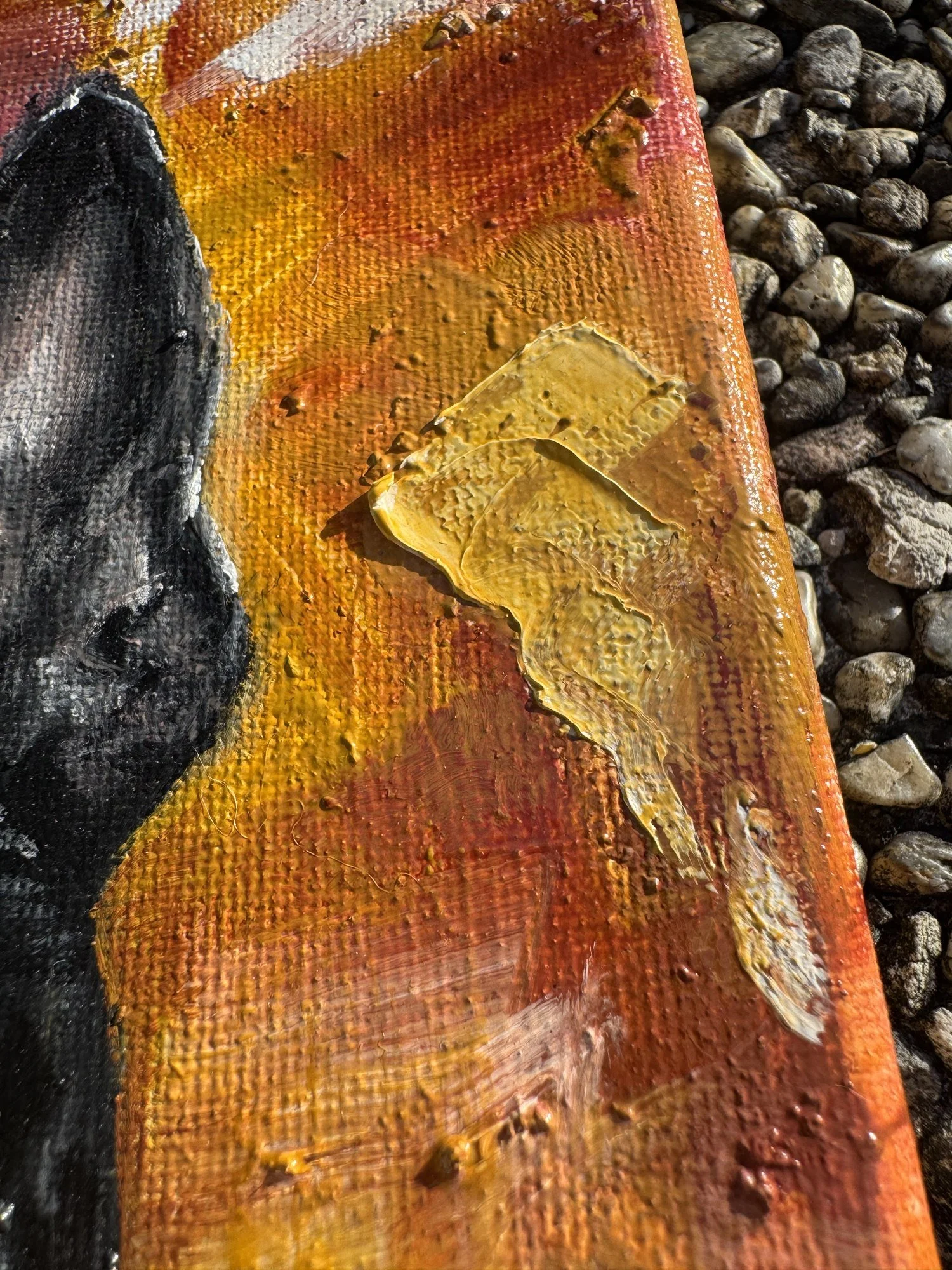 impasto texture details expressive brushwork