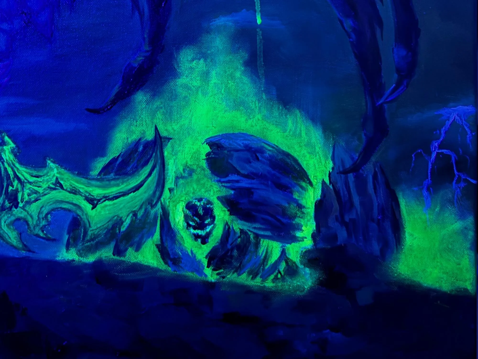 wow legion fel fire elemental neon glow