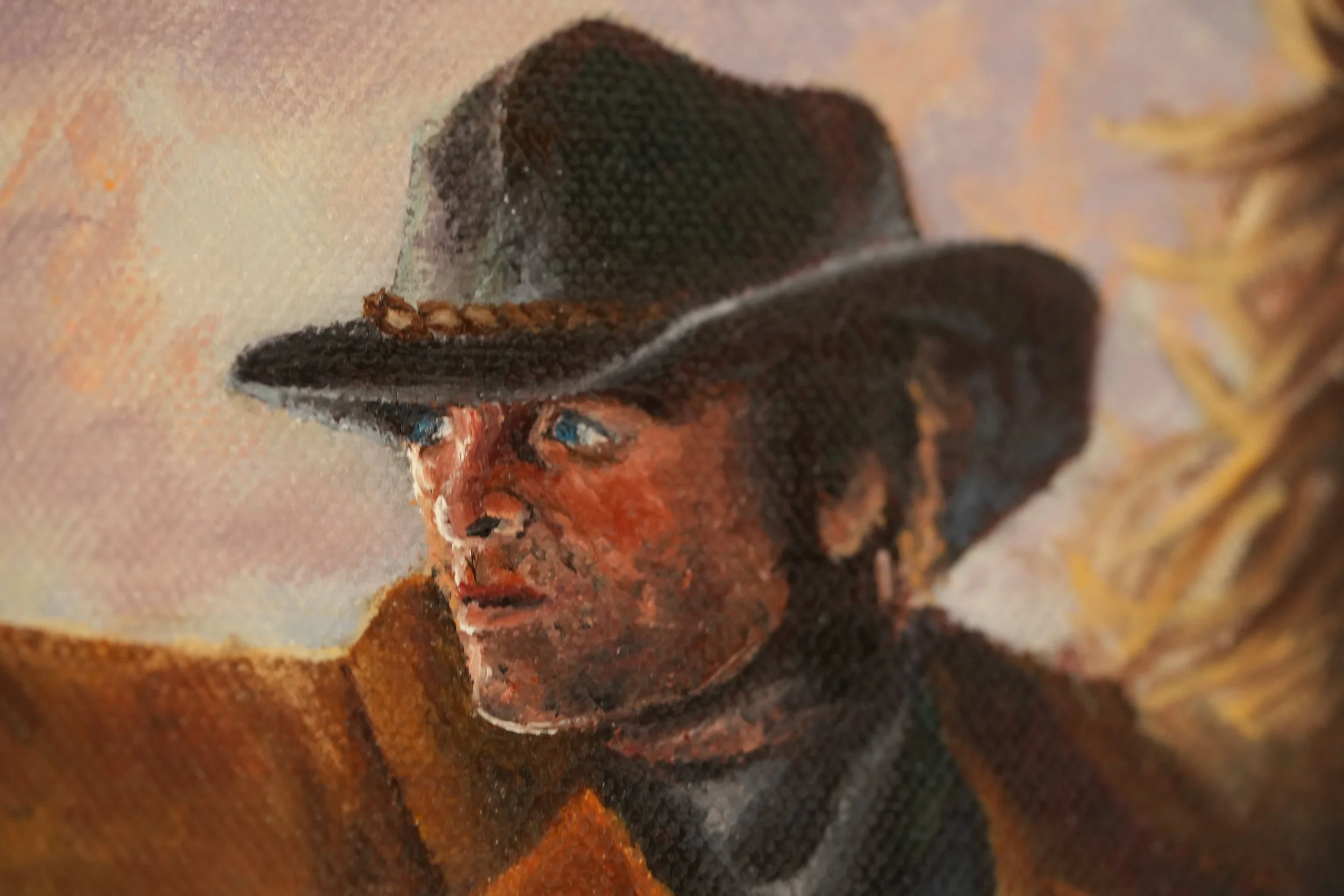 red dead redemption 2 Arthur Morgan portrait fan art rdr2 video game art custom painting oil painting