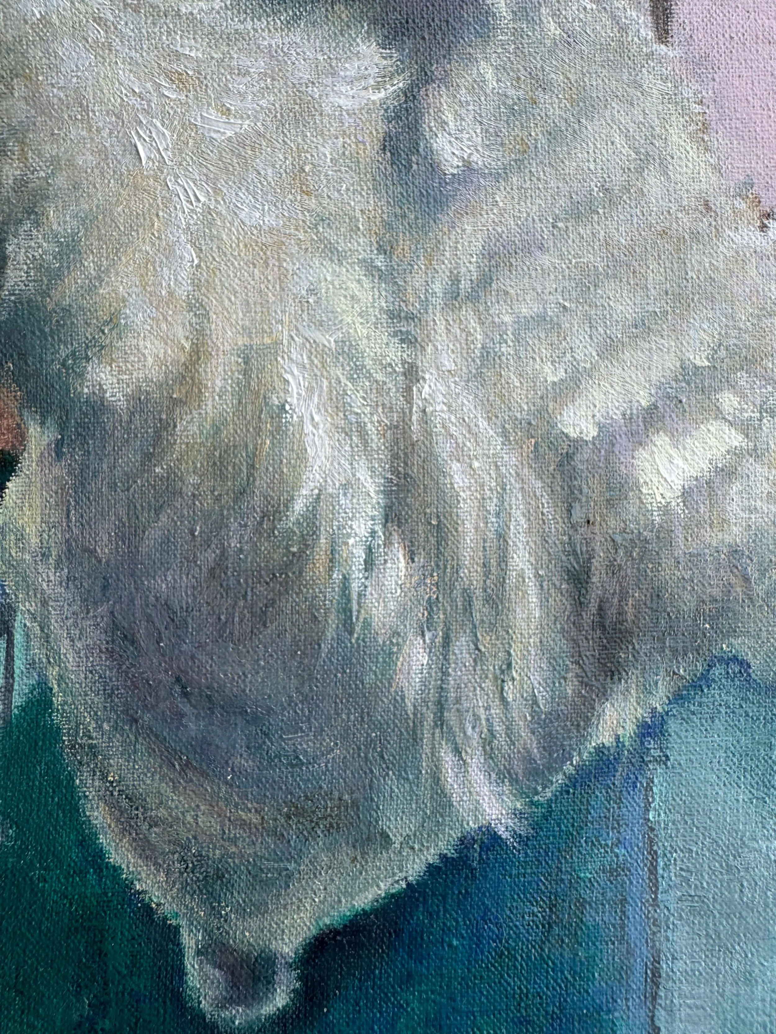 cat fur hand painted in smallest details painted with love custom artwork