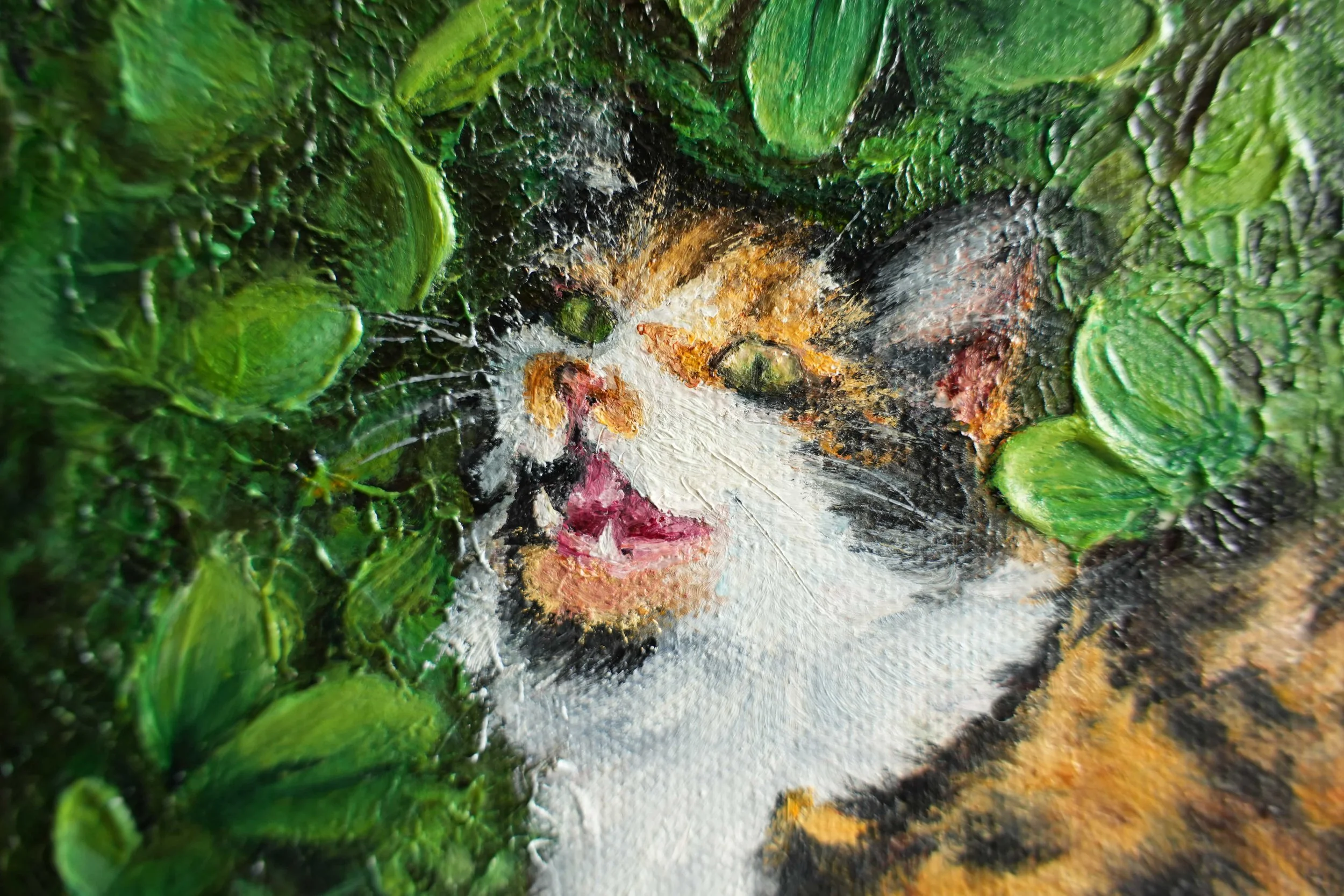GlücksKatzenportrait Ölgemälde GlücksKatzen kunst individuelles Katzenbild