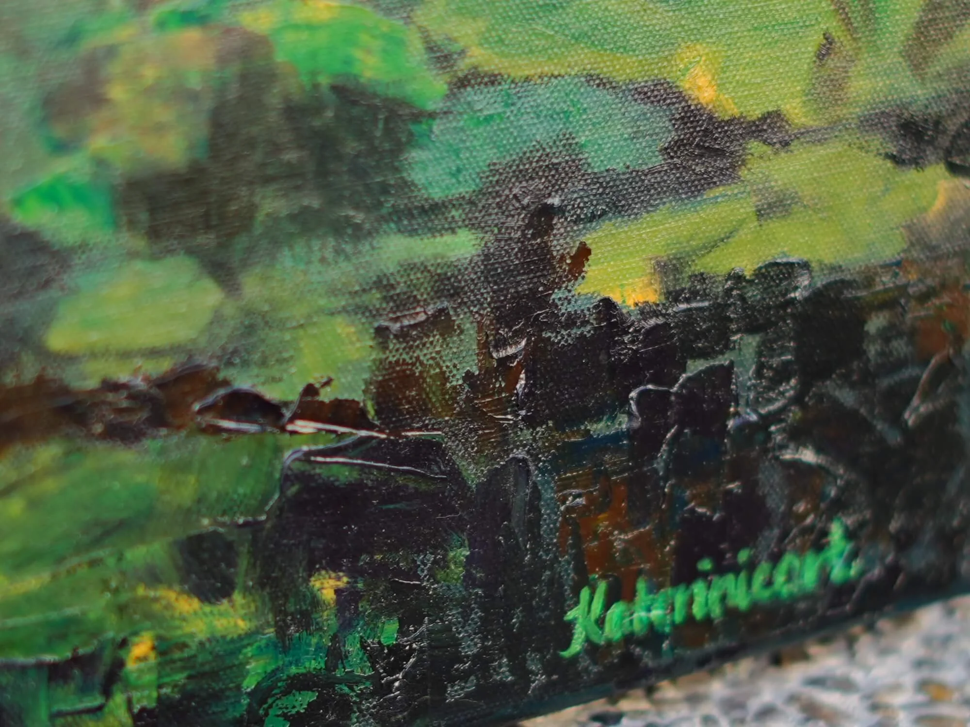 oil painting impasto details