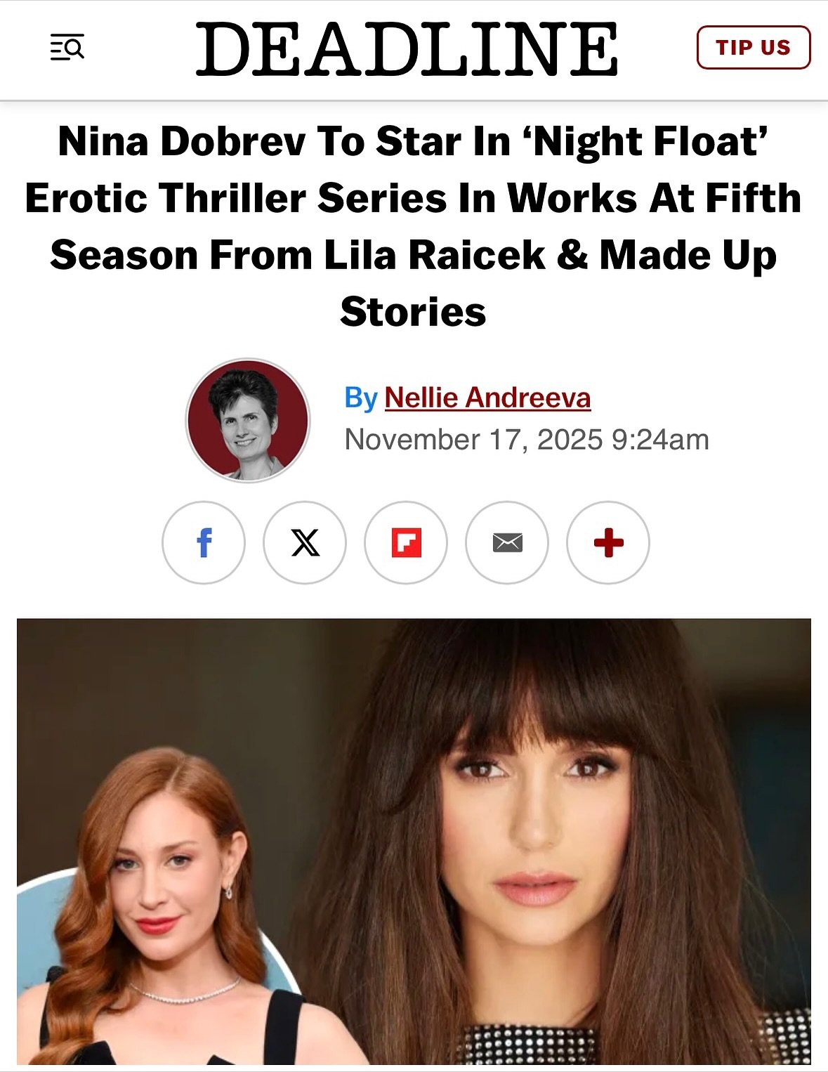 📰 🚨 NIGHT FLOAT! Erotic thriller set in the dark medical underworld, adapted from my play Vertebrae, with the hottest team @nina @thebrunaverse @caseylynn12 @madeupstories @fifthseason 🚑❤️&zwj;🔥