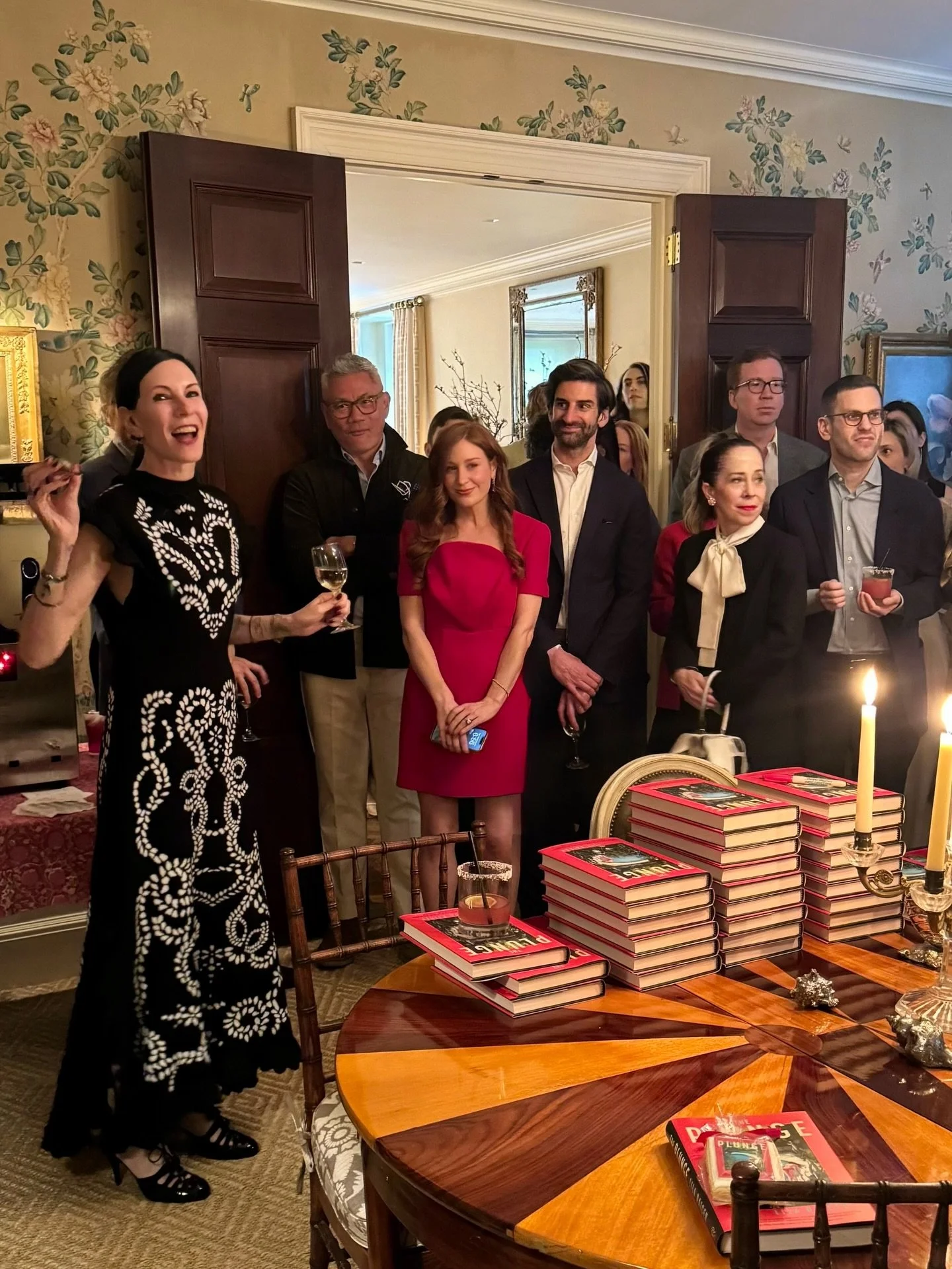 In 2021, I sat on @jillkargman&rsquo;s couch in the depths of desolation, and disclosed that I had just begun to write a novel as a way out of my grief; and she promised to throw a book party one day if I finished. Five years later, she kept her word
