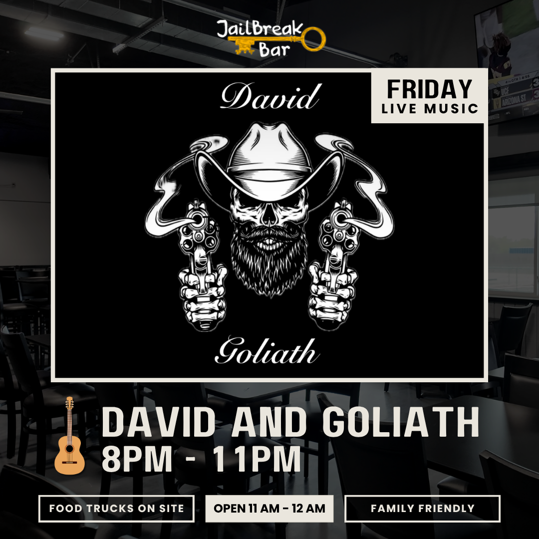 David and Goliath - Live Music Friday Night at JailBreak Bar