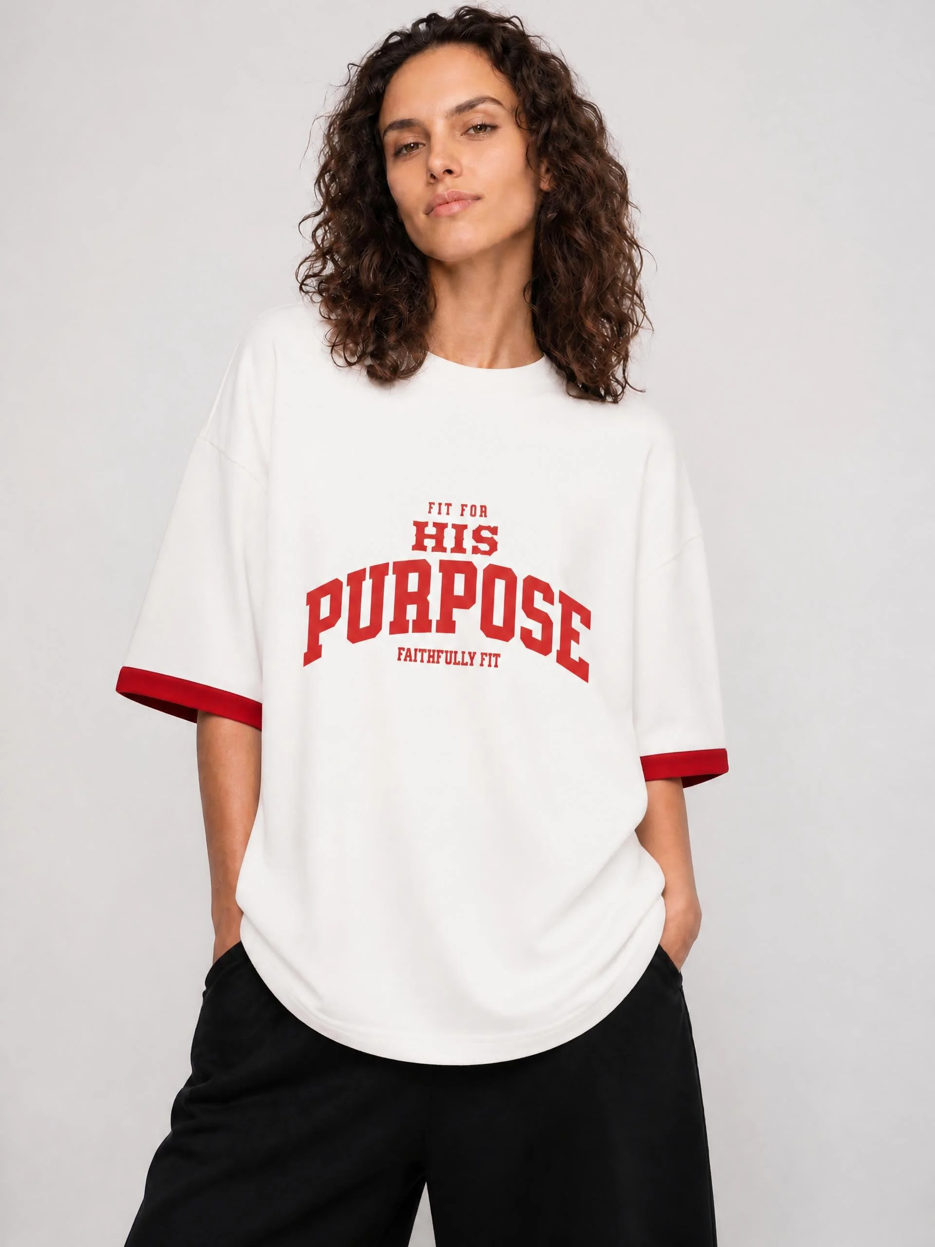 Fit For His Purpose Vintage Red Stripe Unisex Tee