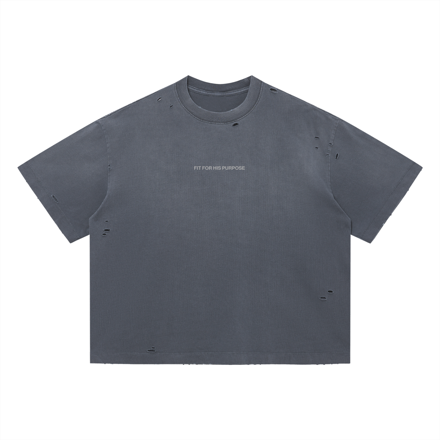 Fit For His Purpose Distressed Unisex Boxy Tee