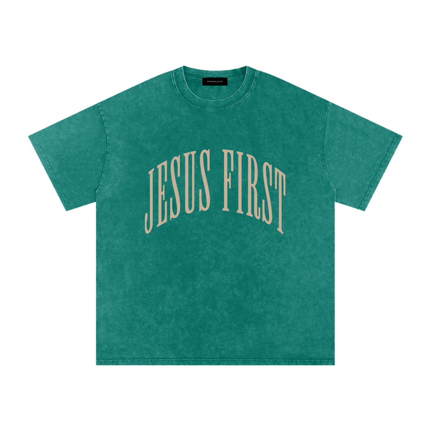 Jesus First Snow Washed Unisex Tee