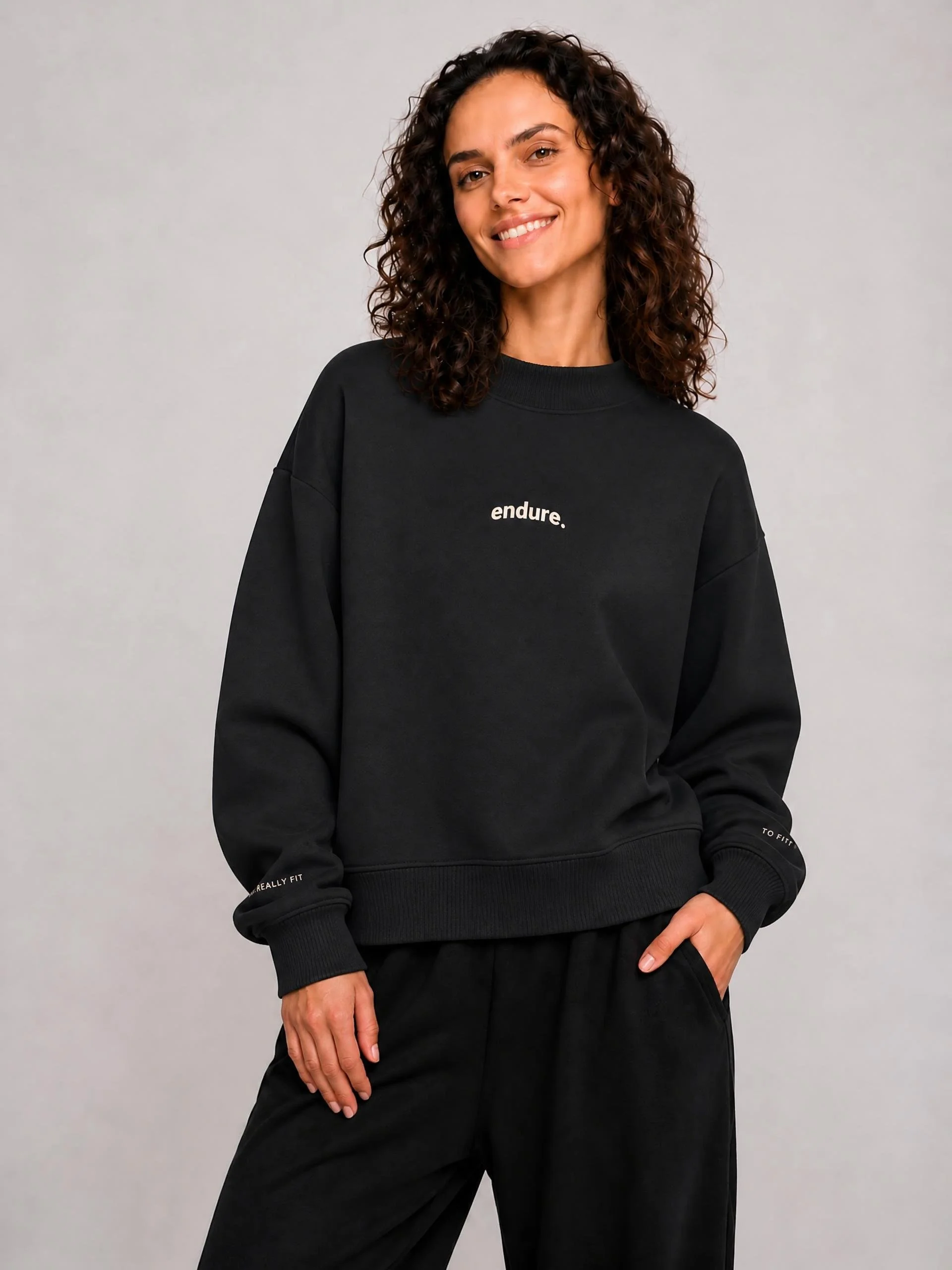 Women's Endure Fleece Mock-Neck Crew Sweatshirt
