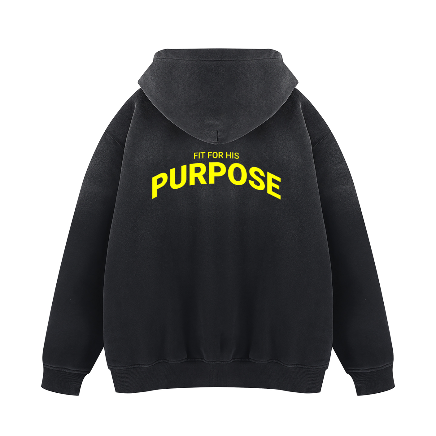 Fit For His Purpose Vintage Wash Fleece Hoodie (Unisex)