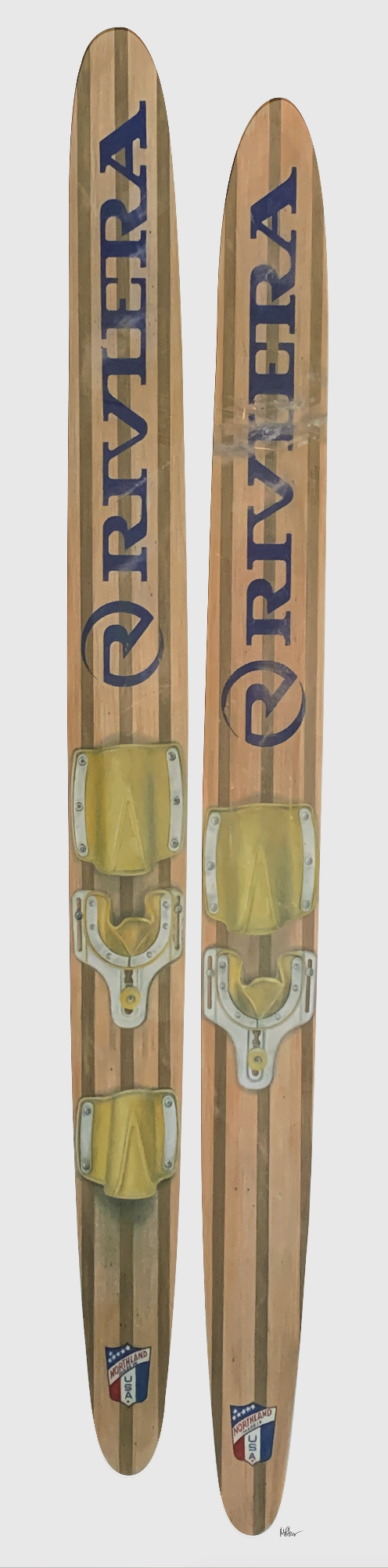 Riviera Water Skis drawing by Mike Pitzer.png