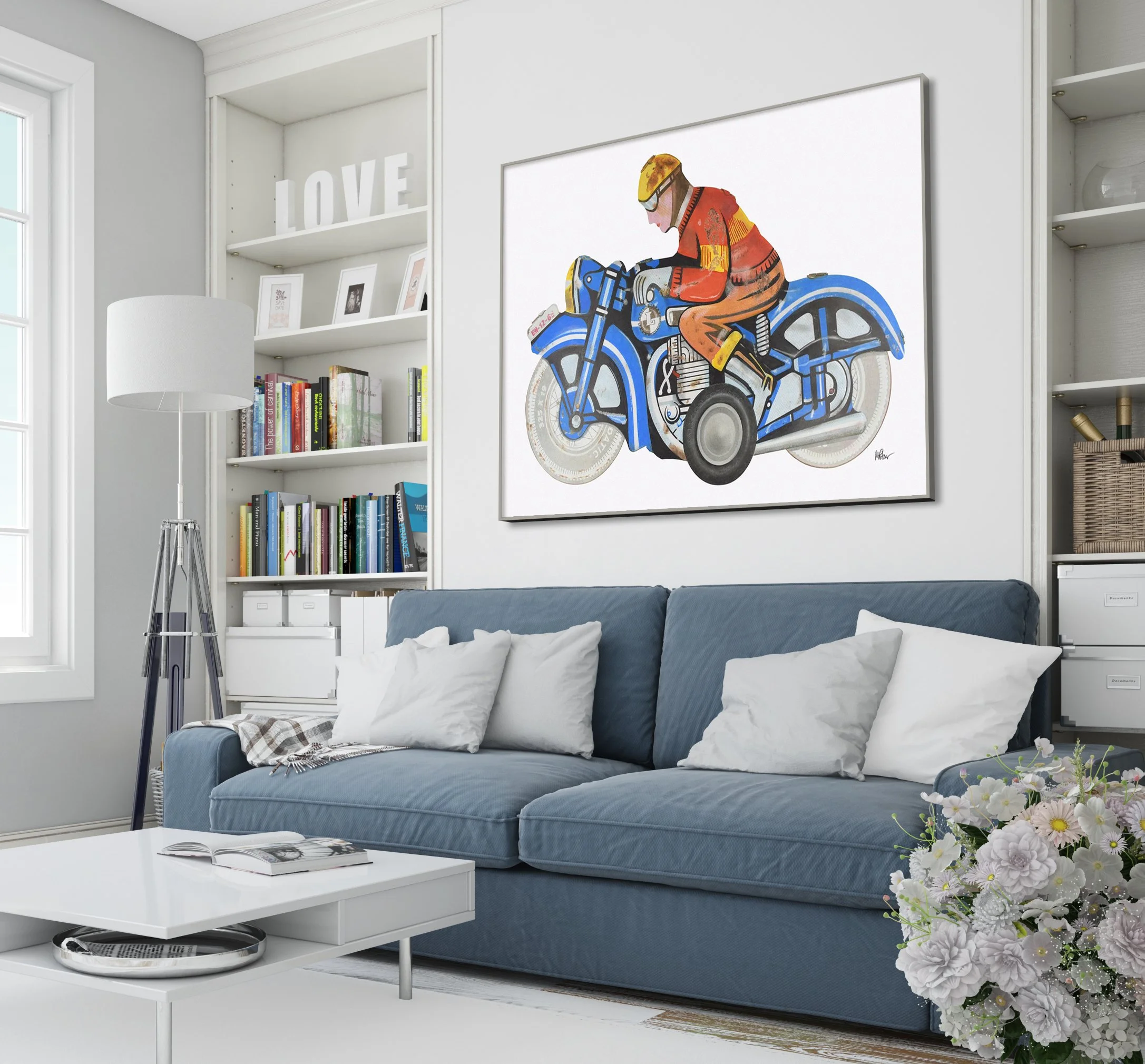 60s Ballon Cordatic Tin Motorcycle