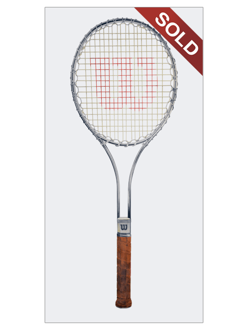Vintage Wilson T2000 Tennis Racquet | Original Pop-Realism Drawing by Mike Pitzer