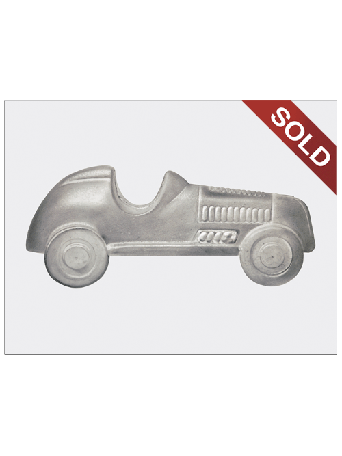 Vintage Monopoly Race Car | Original Graphite Drawing by Mike Pitzer