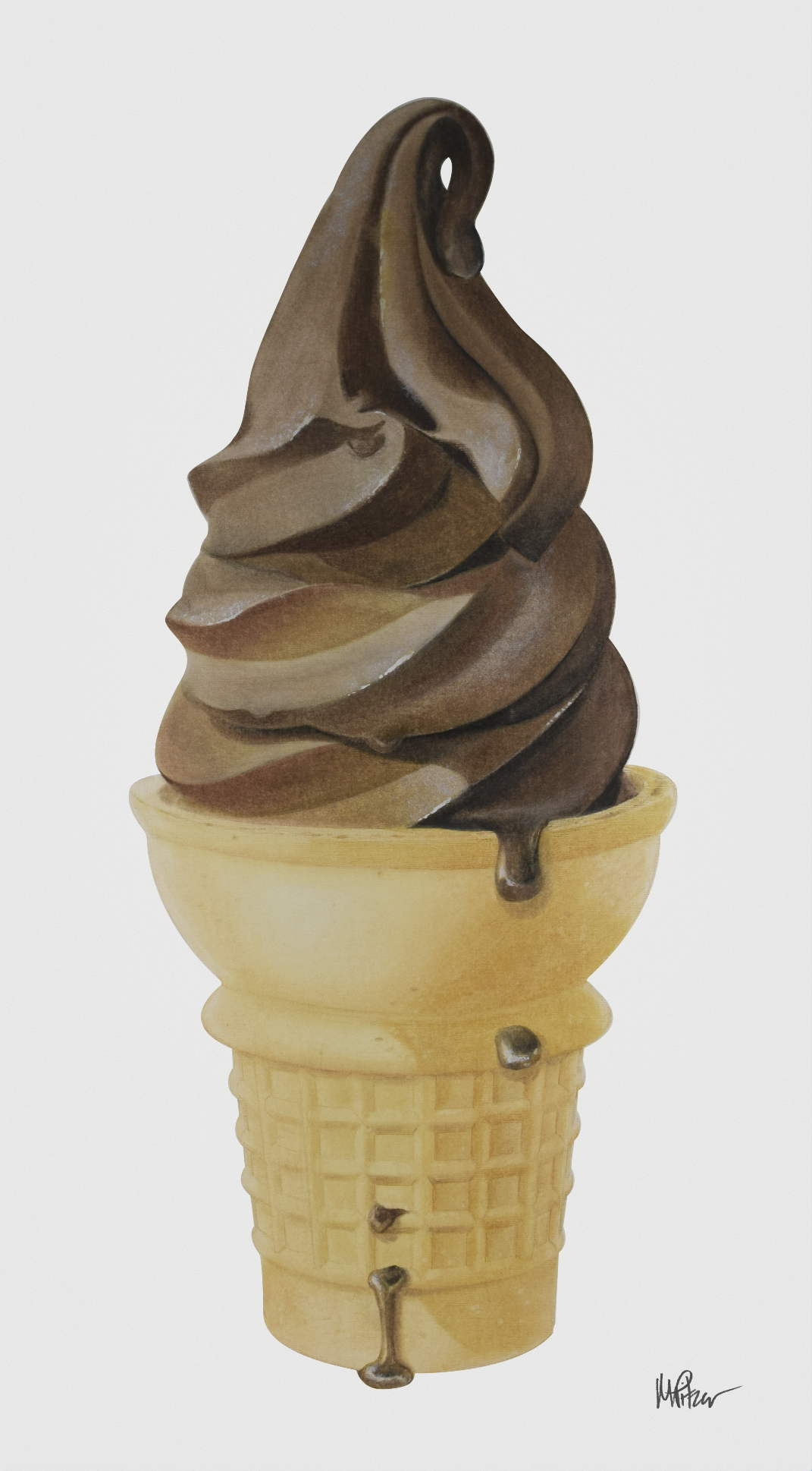 20x36 Chocolate Ice Cream Cone No.1.png