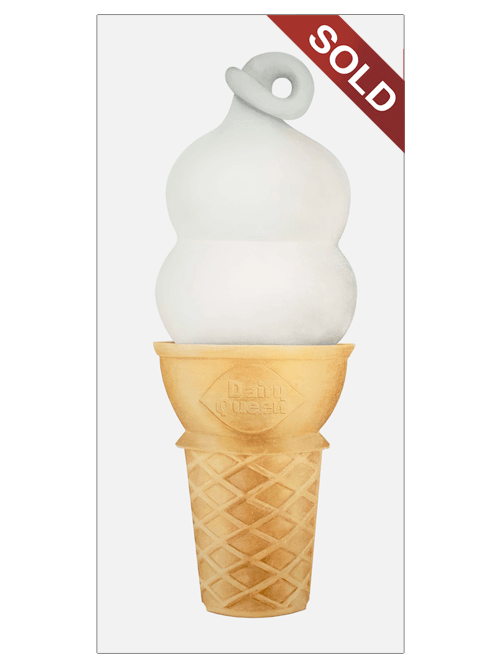Dairy Queen Vanilla Cone No. 4 | Original Pop-Realism Drawing by Mike Pitzer