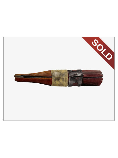 1940s Handmade Duck Call | Original Pencil Drawing by Mike Pitzer