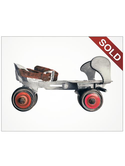 1960s Vintage Union Roller Skate | Original Pop-Realism Drawing by Mike Pitzer