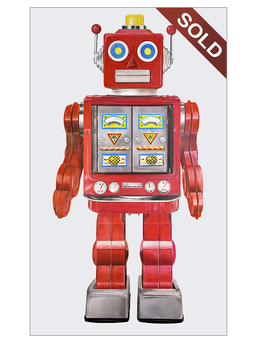 70s Metal House Star Strider Robot