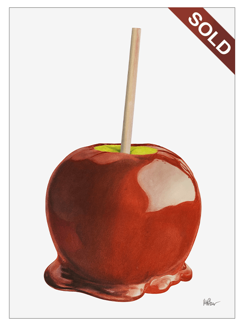 Michigan Candy Apple No. 2 | Original Pop-Realism Drawing by Mike Pitzer