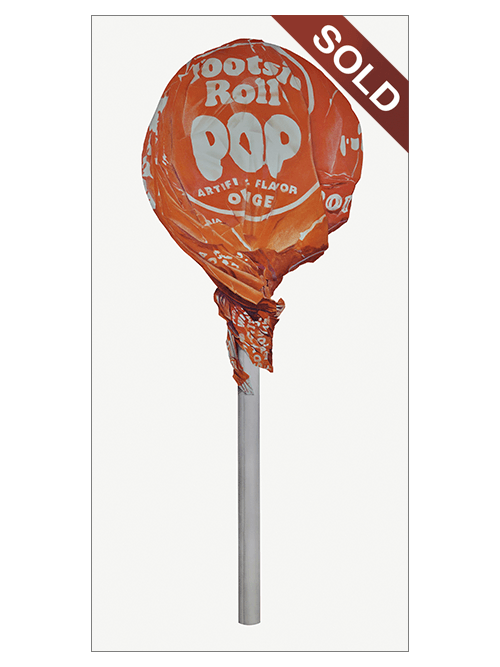 Orange Tootsie Pop No. 2 | Original Pop-Realism Drawing by Mike Pitzer