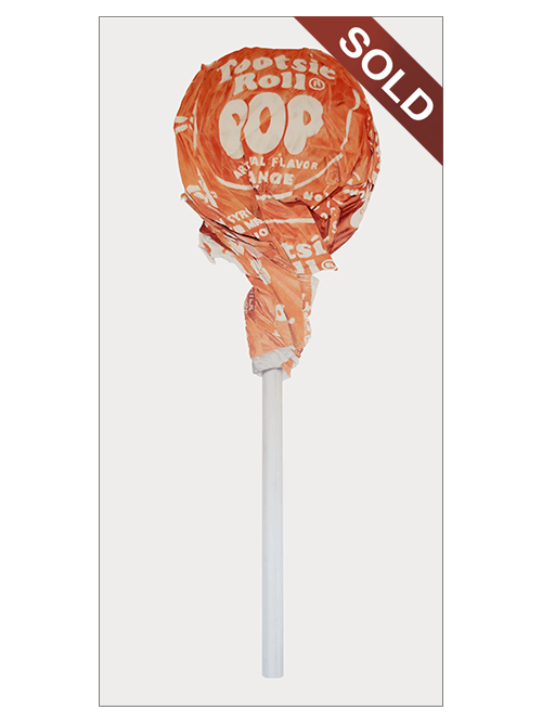 Orange Tootsie Pop No. 3 | Original Pop-Realism Drawing by Mike Pitzer