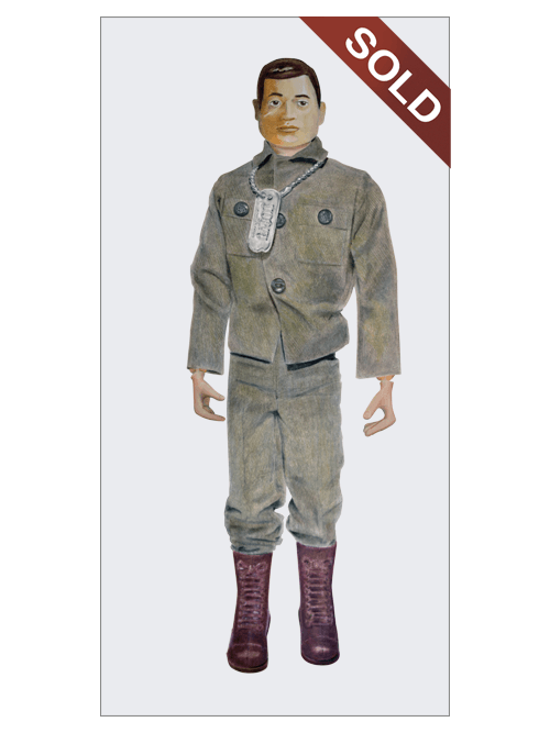 Vintage GI Joe | Original Pop-Realism Drawing by Mike Pitzer