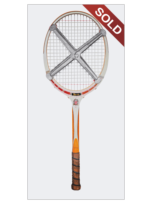 Tad Davis Cup Tennis Racquet | Original Pop-Realism Drawing by Mike Pitzer