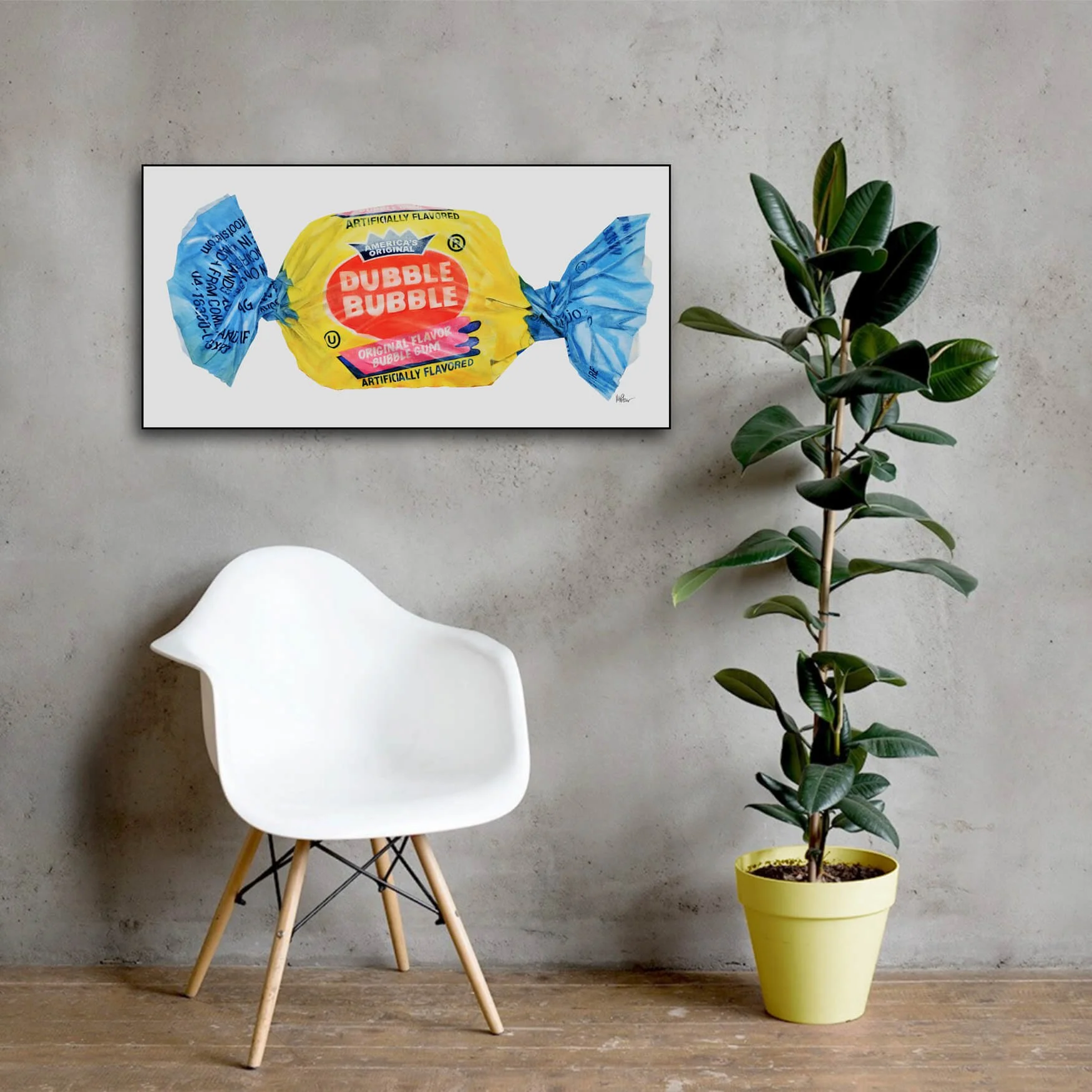 Dubble Bubble Gum No. 4 | Original Pop-Realism Drawing by Mike Pitzer
