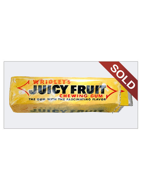 Juicy Fruit Gum | Original Pop-Realism Drawing by Mike Pitzer