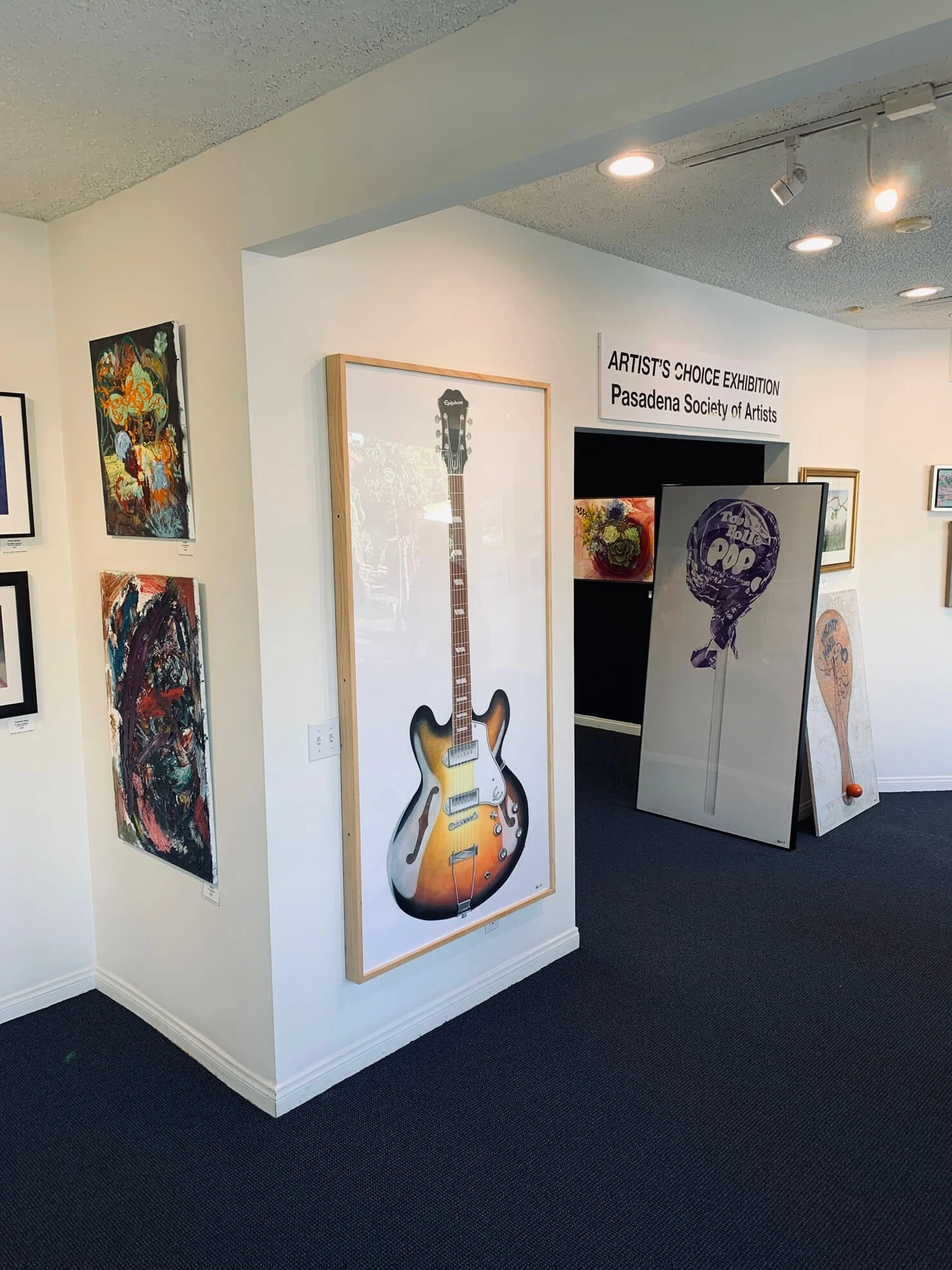 Epiphone Casino Electric Guitar | Original Pop-Realism Drawing by Mike Pitzer