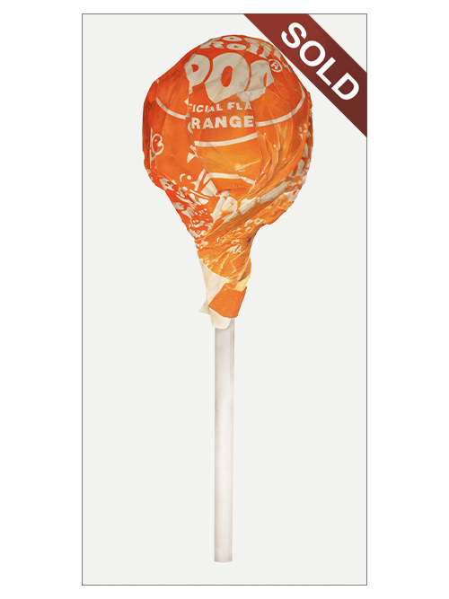 Orange Tootsie Pop No. 1 | Original Pop-Realism Drawing by Mike Pitzer