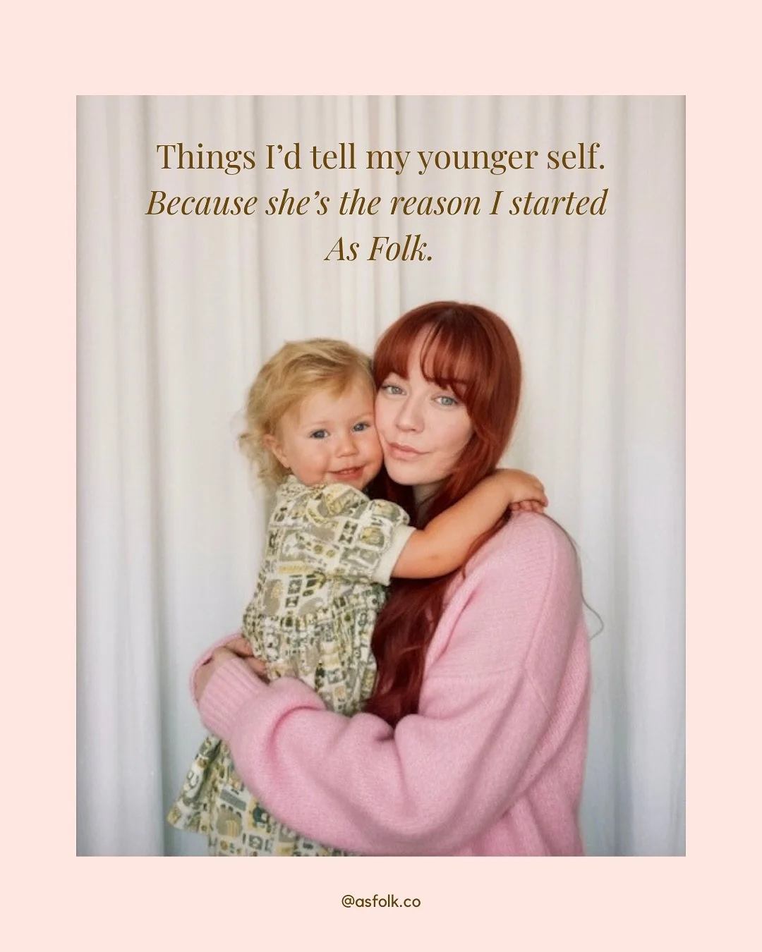 Time for introductions ✨
Hi everyone, I’m Esme - the face behind As Folk. I haven’t introduced myself yet, and when I saw this trend (thanks @rosemounttherapy ) I thought how better to finally say hello properly - with two of me! 
My wh