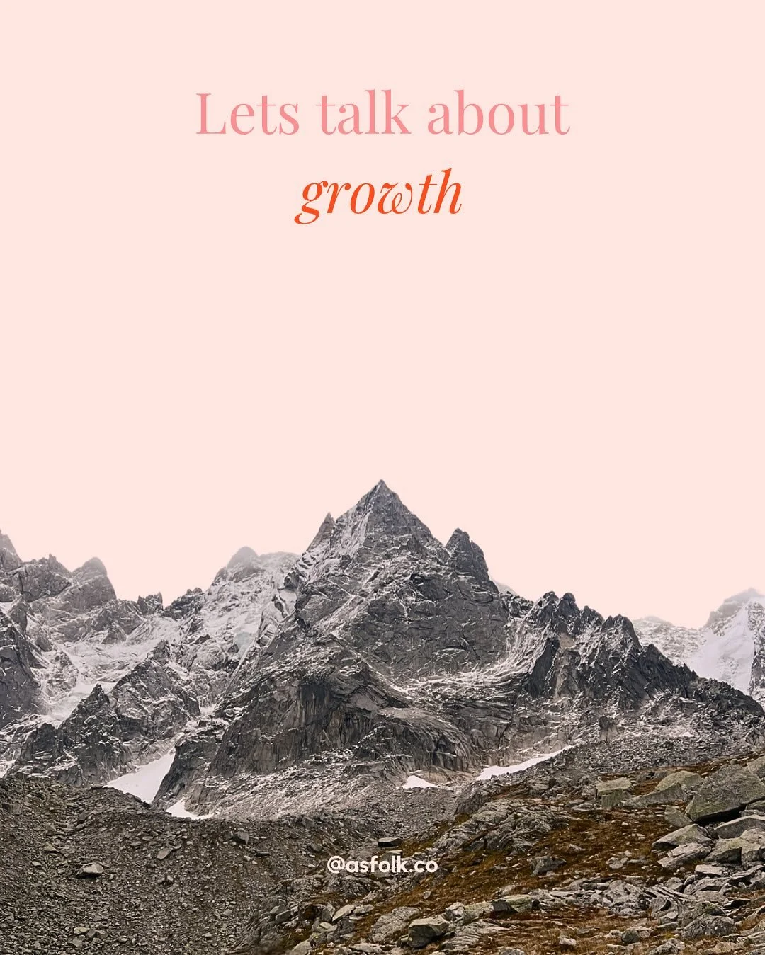 Lets talk about growth ✨ 

We&rsquo;re often shown a version of growth that looks neat, predictable and always on the rise. But real growth, feels nothing like that. It loops, dips, pauses and picks up again. And that messy middle isn&rsquo;t a sign 
