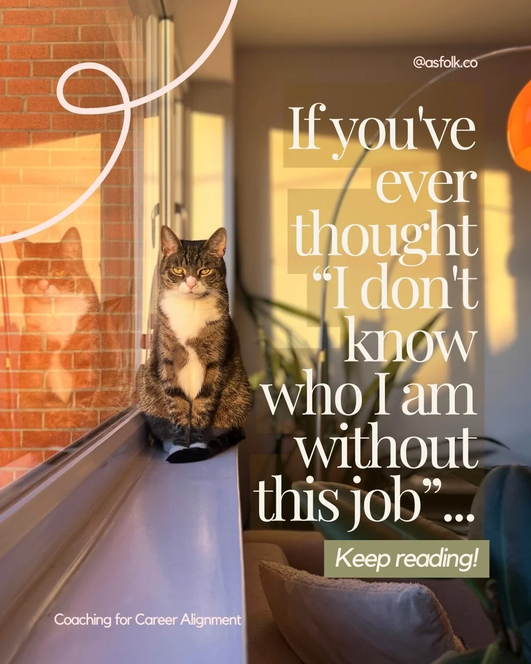 If you&rsquo;ve ever thought &ldquo;I don&rsquo;t know who I am without this job&rdquo; - swipe on! ✨

It&rsquo;s something I&rsquo;ve been hearing a lot on Connection Calls lately - women coming in saying things like &ldquo;I just don&rsquo;t know w